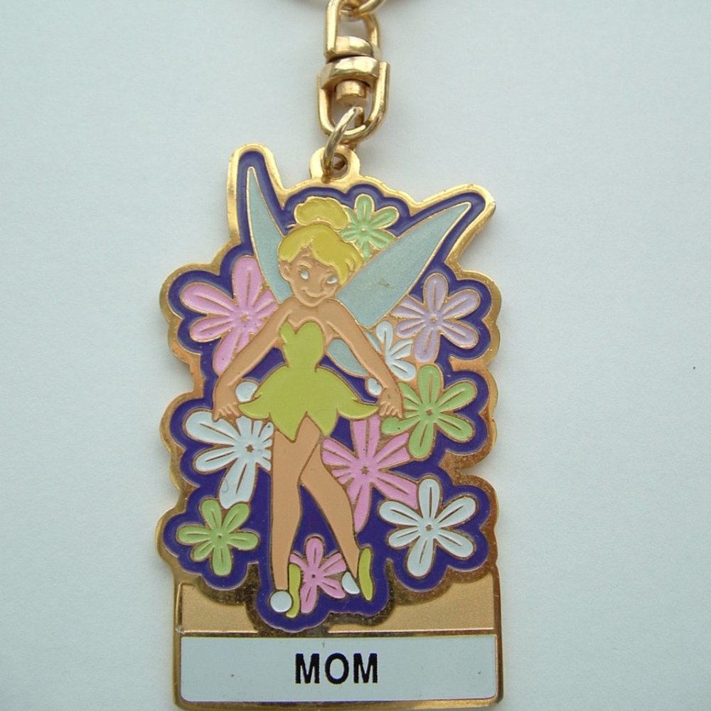 Tinker Bell Key Fob Disney Key Fob Tag VTG
